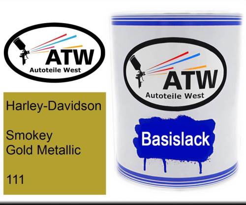 Harley-Davidson, Smokey Gold Metallic, 111: 1L Lackdose, von ATW Autoteile West.